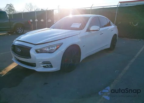 2017 Infiniti Q50 3.0T Premium z USA, uszkodzony, nr VIN JN1EV7AP0HM733927